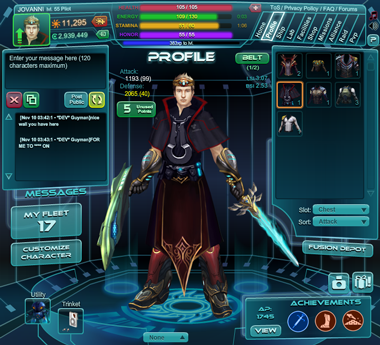 Legacy profile page